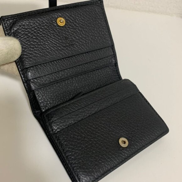 GUCCI GG Marmont Compact Wallet, Black - Picture 5 of 9